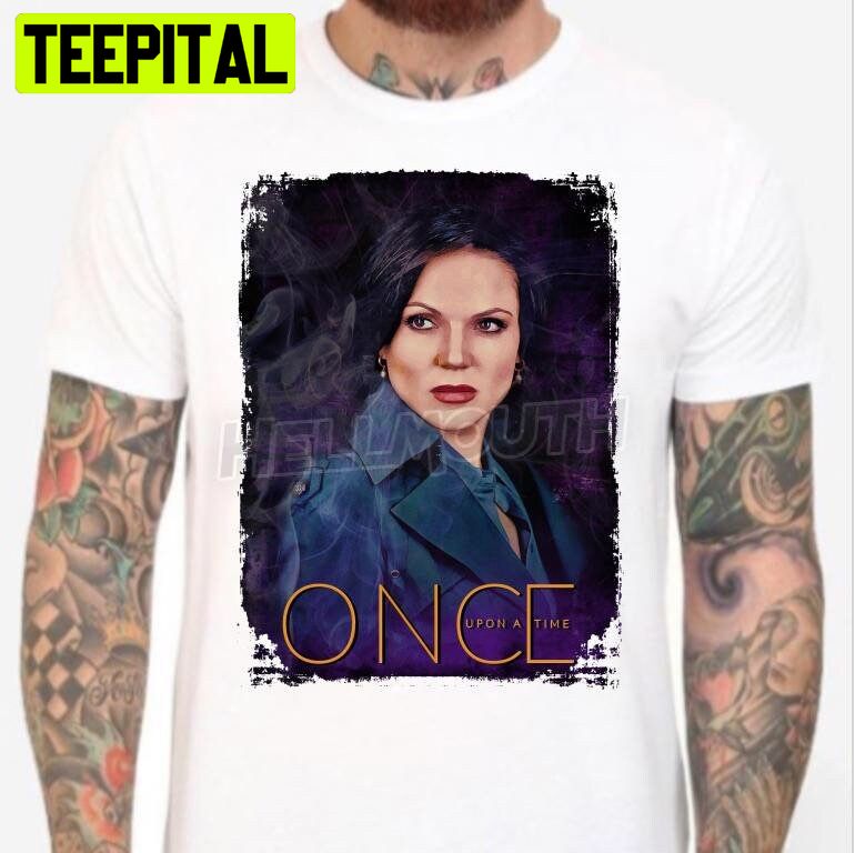 Art Regina Mills Evil Queen Once Upon A Time White Halloween Trending Unsiex T-Shirt