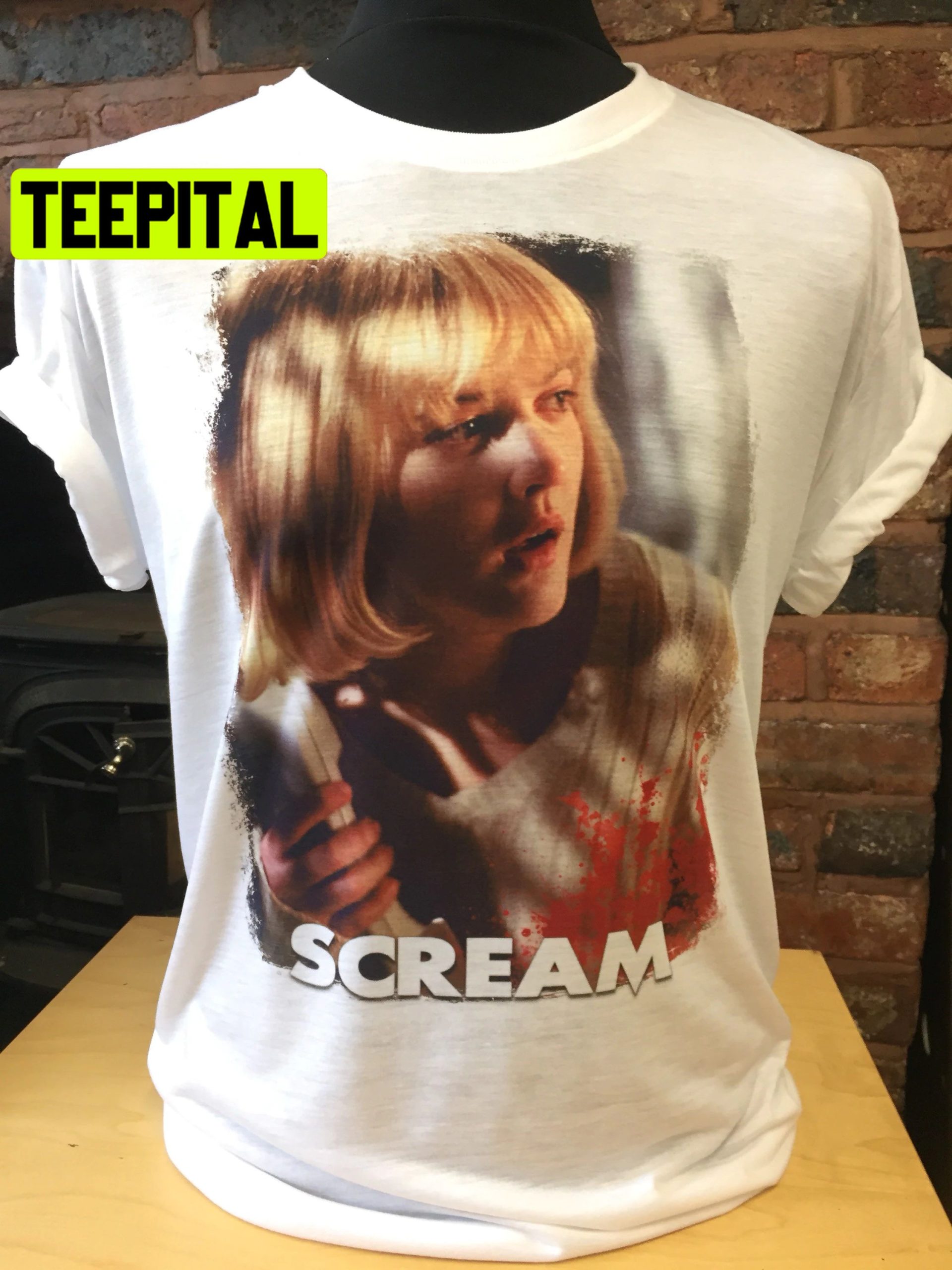 Art Scream Drew Barrymore Casey Becker 90's Horror Halloween Trending Unsiex T-Shirt