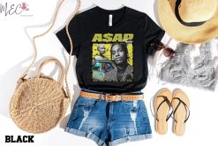 Asap Rocky Portrait Graphic Aesthetics S Hip Hop Loose Couple Casual Harajuku T Unisex T-Shirt