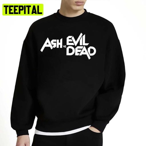 Ash Vs Evil Dead Logo White Unisex Sweatshirt