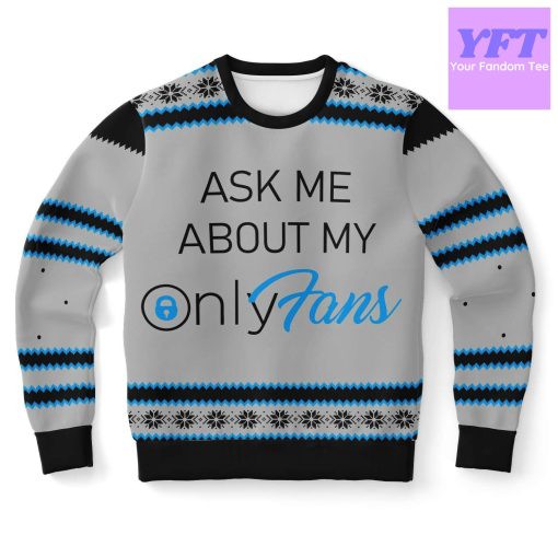 Ask Me My Only Meme 3d Ugly Christmas Sweater