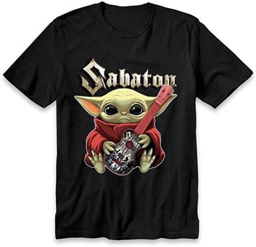 Baby Yoda Hug Sabaton Guitaraaabl Lilbeck Unisex T-Shirt