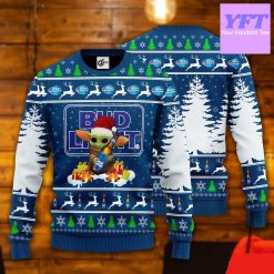 Baby Yoda Love Bud Light Beer Bud Beer Xmas 3d Ugly Christmas Sweater