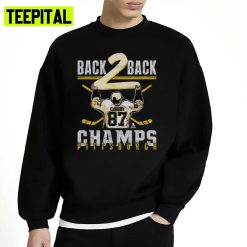 Back 2 Back Pittsburgh Penguins Champs Sidney Crosby Unisex Sweatshirt