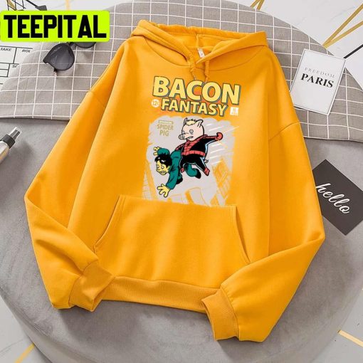 Bacon Fantasy 15 Funny Pig Design Unisex T-Shirt