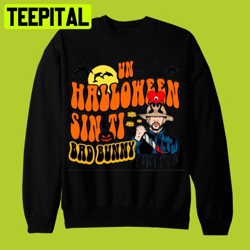 Bad Bunny Un Sin Ti Retro Vintage Cool Halloween Shirt