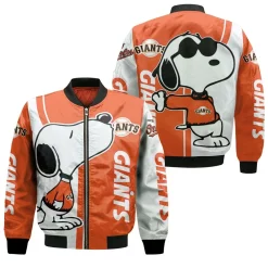 Baltimore Orioles Snoopy Lover 3d Printed Bomber Jacket