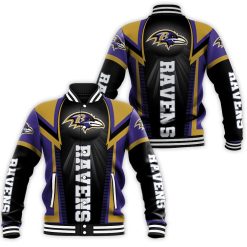 Baltimore Ravens For Fans Baseball Jacket