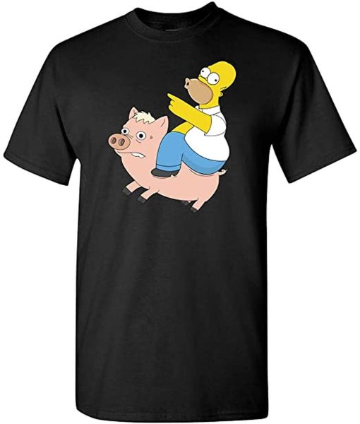 Bart Simpson Homer Eiding Spiderpig Unisex T-Shirt