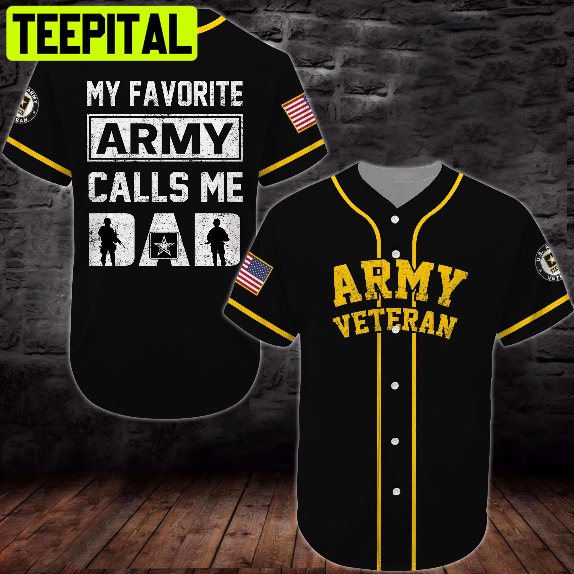 Baseball Jersey United States Army veteran All Over Printed Trending Baseball Jersey