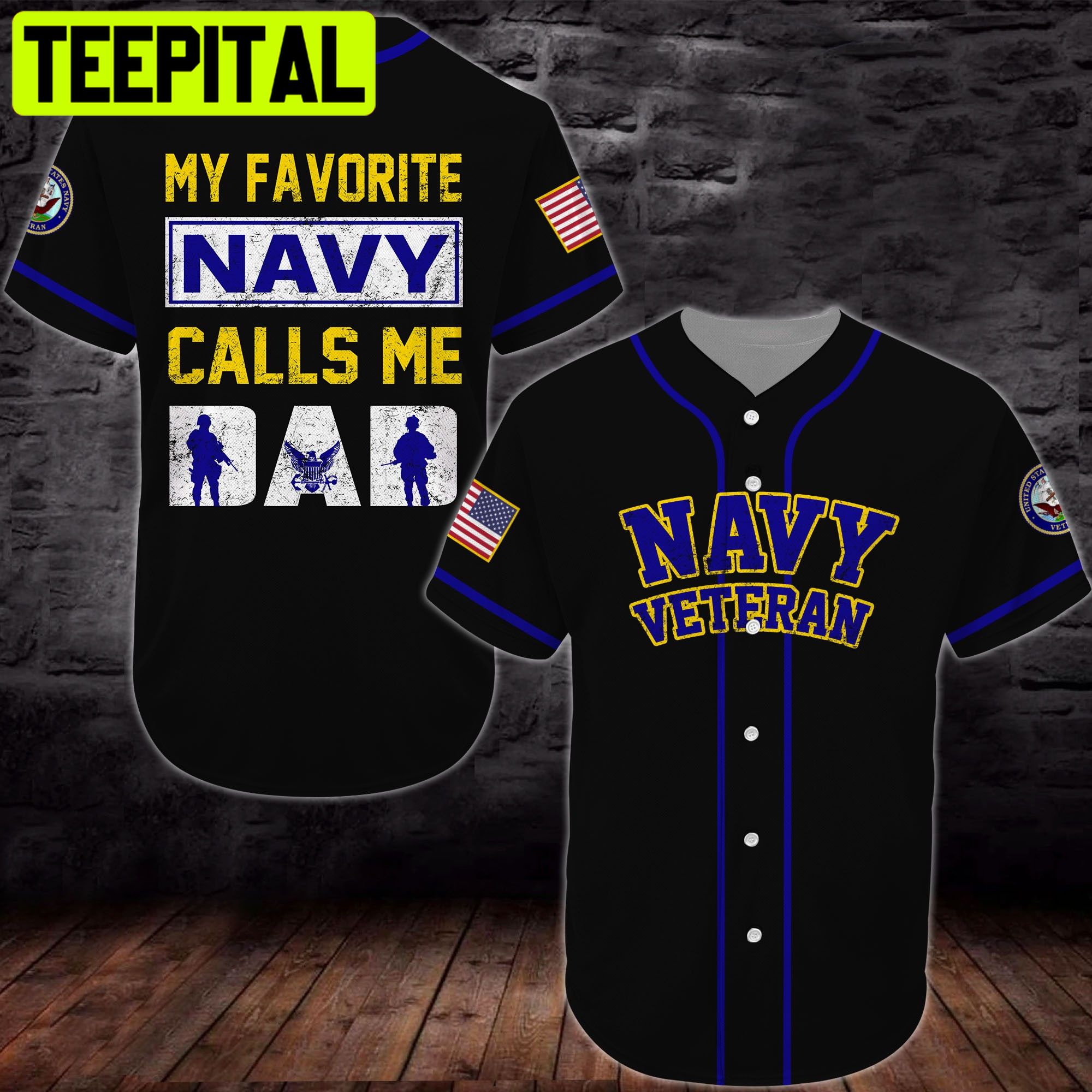 Baseball Jersey United States Navy veteran All Over Printed Trending Baseball Jersey