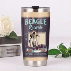 Beagle Dog Record Company Stainless Steel Cup