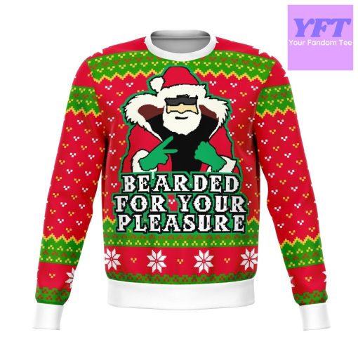 Beard For Your Pleasure Funny Meme 2022 Design 3d Ugly Christmas Sweater