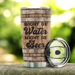 Beer Barrel Wooden Style Stainless Steel Cup