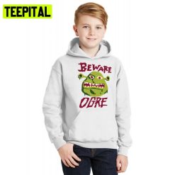 Beware Ogre Shrek Sign Spongebob Squarepants Hoodie