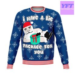 Big Package For You Meme 2022 Design 3d Ugly Christmas Sweater