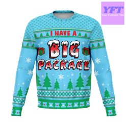 Big Package Naughty Meme Meme 2022 Design 3d Ugly Christmas Sweater