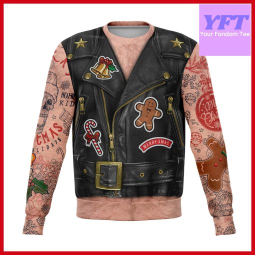 Biker Xmas Biker Tattoo Sons Of Santa Sons Of Anarchy 3d Ugly Christmas Sweater