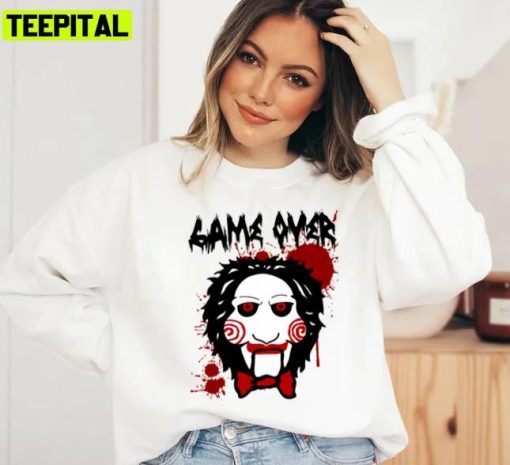 Billy Puppet Saw Jigsaw Inspired Halloween Graphic Unisex Sweatshirt