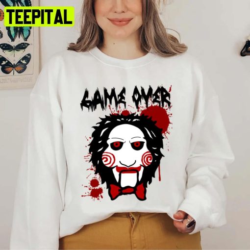 Billy Puppet Saw Jigsaw Inspired Halloween Graphic Unisex Sweatshirt