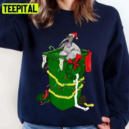 Bin Chicken Design Xmas Christmas Unisex Sweatshirt