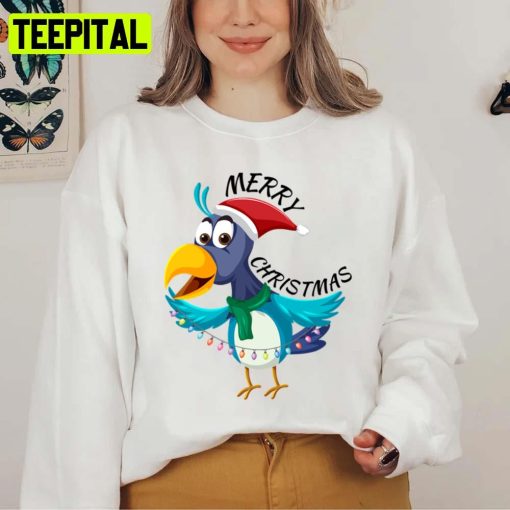 Bird Merry Christmas Graphic & S Tsh Funny Christmas Unisex Sweatshirt