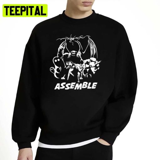 Black And White Art Assemble Team Herculoids Unisex Sweatshirt