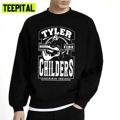 Black And White Art Tyler Childers Feathered Indians Unisex Sweatshirt