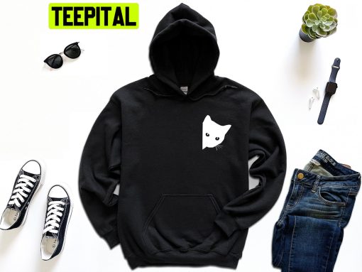 Black Cat Head Trending Unisex Hoodie