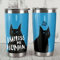 Black Cat Impress Me Stainless Steel Cup