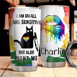 Black Cat LGBT Stainless Steel Cup