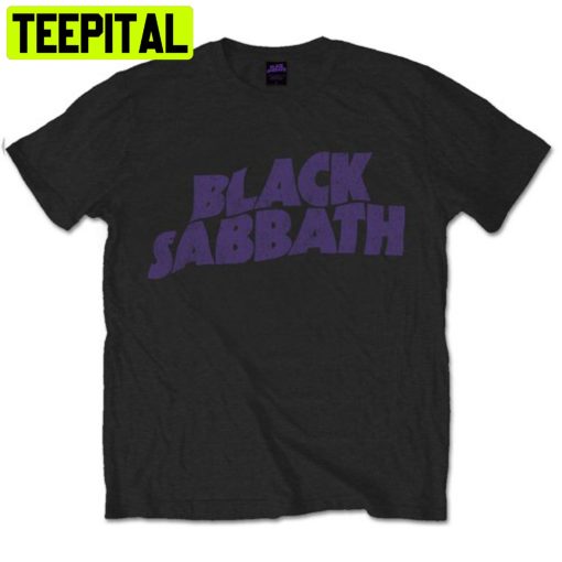 Black Sabbath Wavy Logo Heavy Metal Rock Trending Unisex Shirt