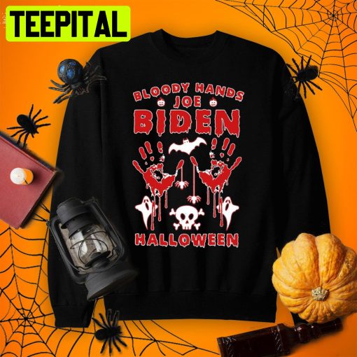 Bloody Hands Cool Halloween Joe Biden Shirt