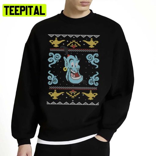 Blue Genie Christmas Mariner Aladdin Ugly Unisex Sweatshirt