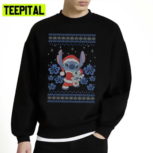 Blue Koala Funny Stitch Disney Christmas Ugly Unisex Sweatshirt