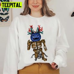 Blue Pumpkin Skeleton Blox Halloween Unisex Sweatshirt