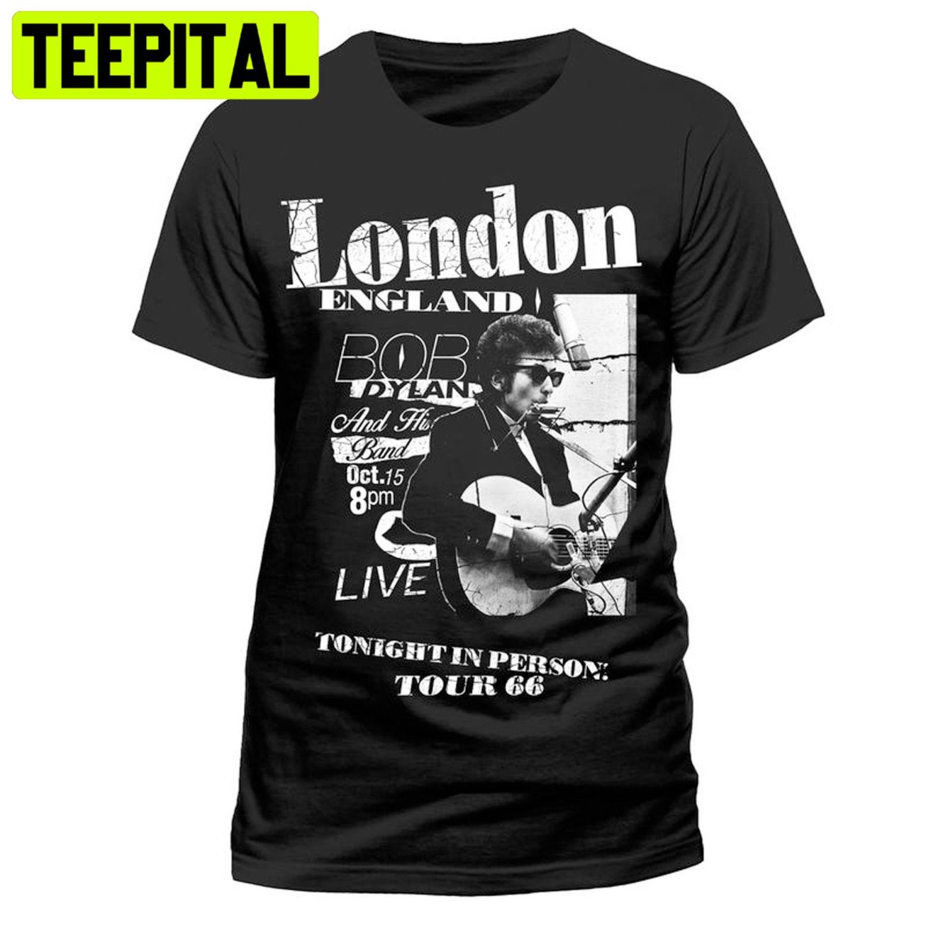 Bob Dylan Live In London Concert Tour 1966 Trending Unisex Shirt