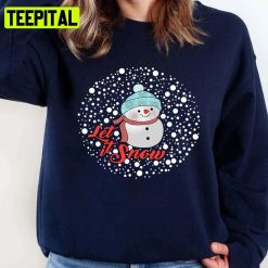 Boho Snowman Let It Snow Funny Saying Unisex Sweatshirt