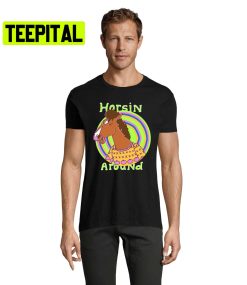 Bojack Horseman Psychedelic Horsin Around Trending Unisex Shirt