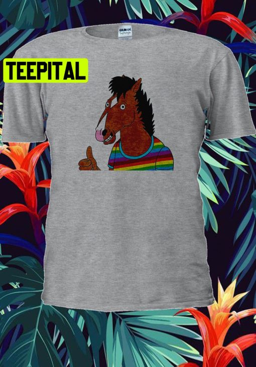 Bojack Horseman Rainbow Trending Unisex Shirt