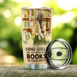 Book Girl Stainless Steel Cup