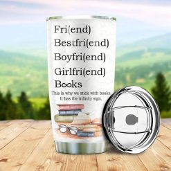 Book Lover Stainless Steel Cup