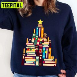 Book Tree Christmas Light Unisex Sweatshirt