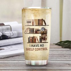 Bookaholic Sloth Stainless Steel Cup