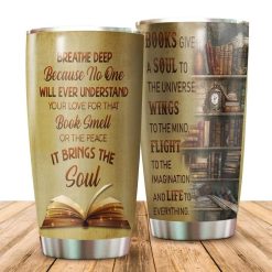 Books Give A Soul To The Universe Stainless Steel Cup