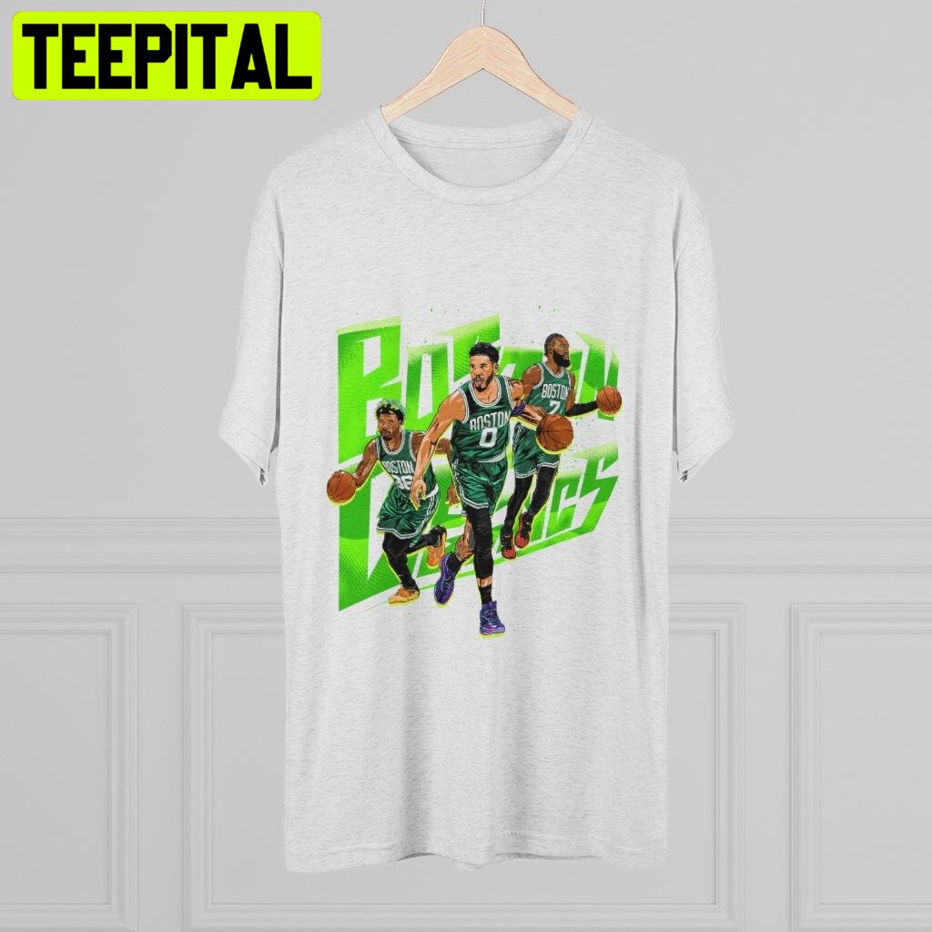 Jayson Tatum Jaylen Brown Marcus Smart tee Boston Celtics Star Players T  Shirt