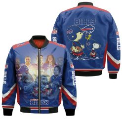 Buffalo Bills Afc East Division 2020 Snoopy Champions Bomber Jacket