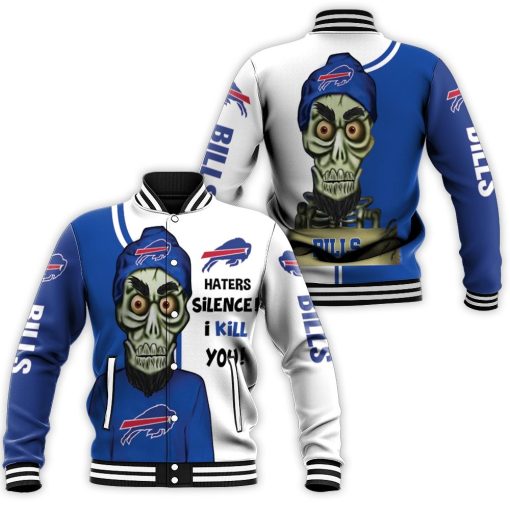 Buffalo Bills Haters I Kill You 3d Baseball Jacket