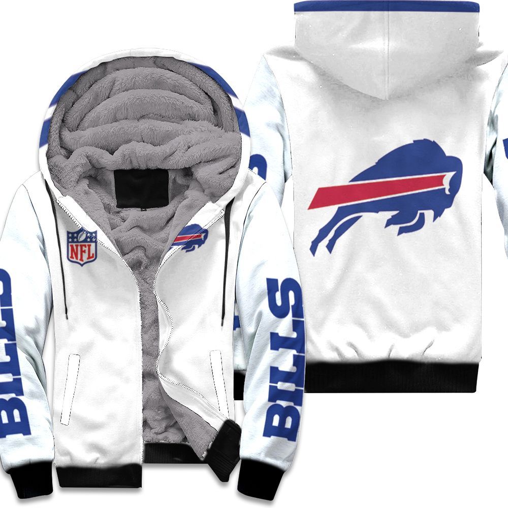 Buffalo Bills Bomber White Jacket