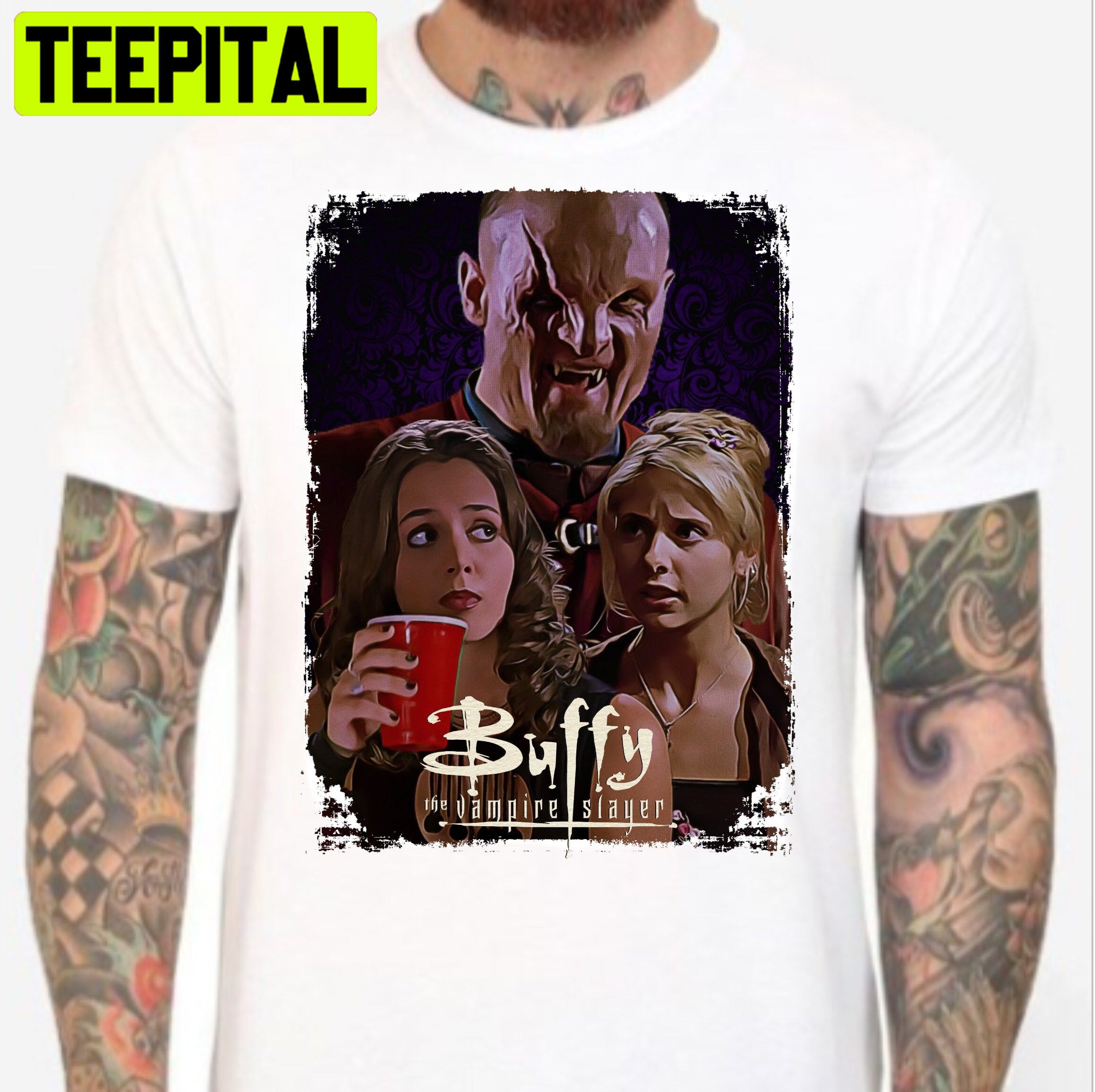 Buffy The Vampire Slayer Buffy And Faith Season 3 Halloween Trending Unsiex T-Shirt